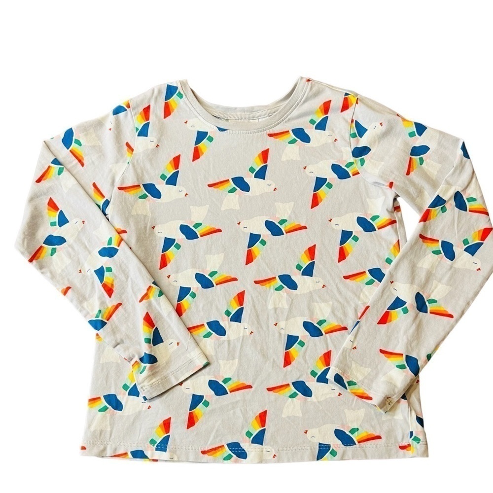 HANNA ANDERRSON GIRLS LONG SLEEVE BIRD PATTERN T-SHIRT SIZE 14-16